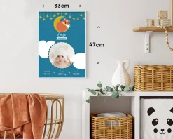 Affiche naissance personnalisée - Renard|Cadeaux.com Outlet