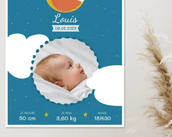 Affiche naissance personnalisée - Renard|Cadeaux.com Outlet