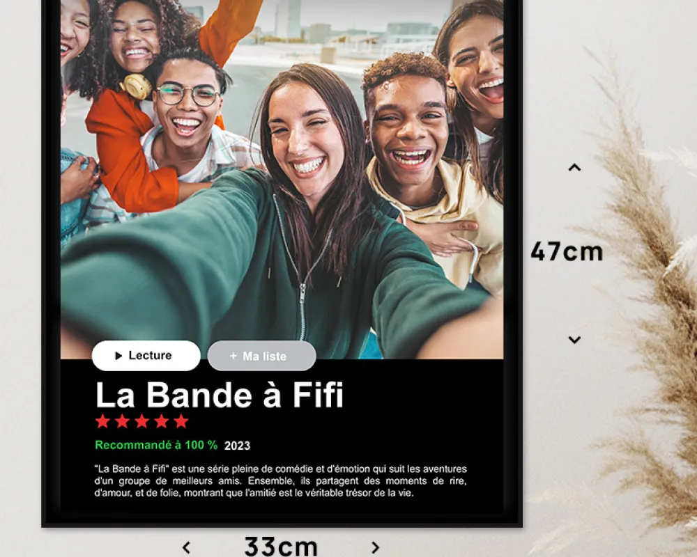 Affiche Netflix personnalisée|Cadeaux.com Outlet