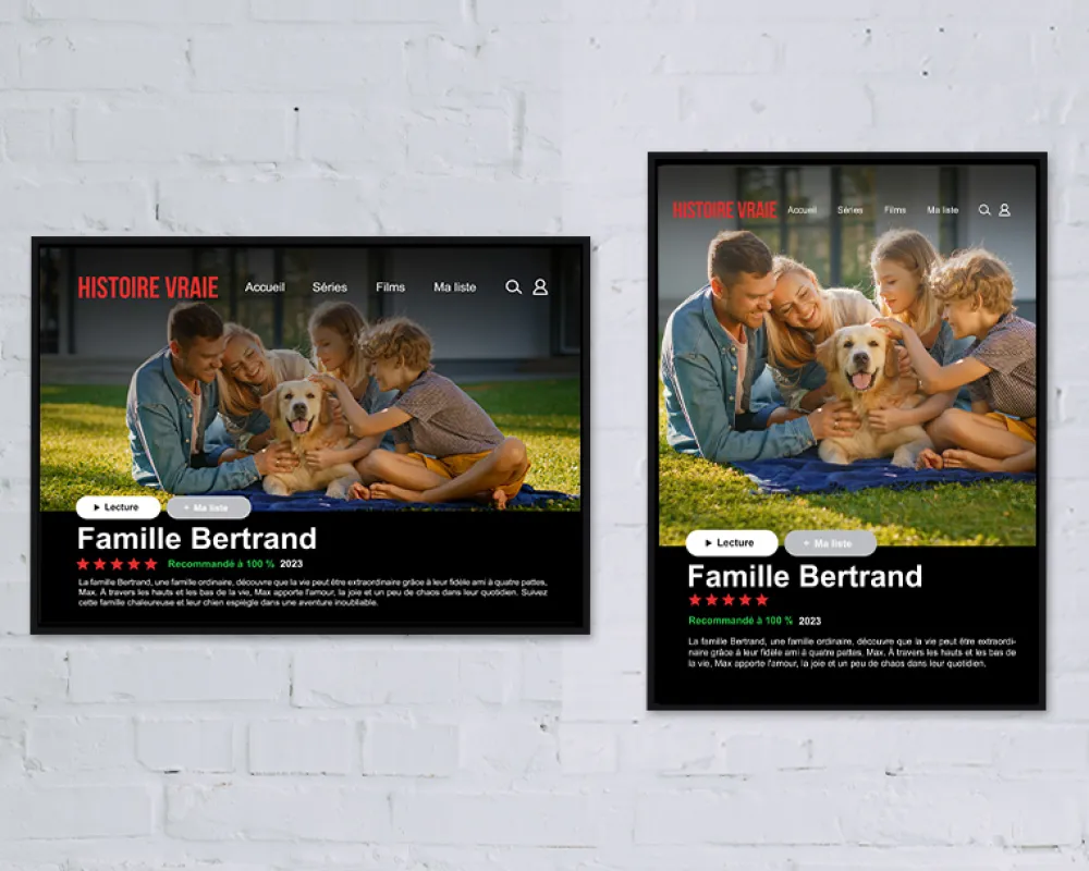 Affiche Netflix personnalisée|Cadeaux.com Outlet