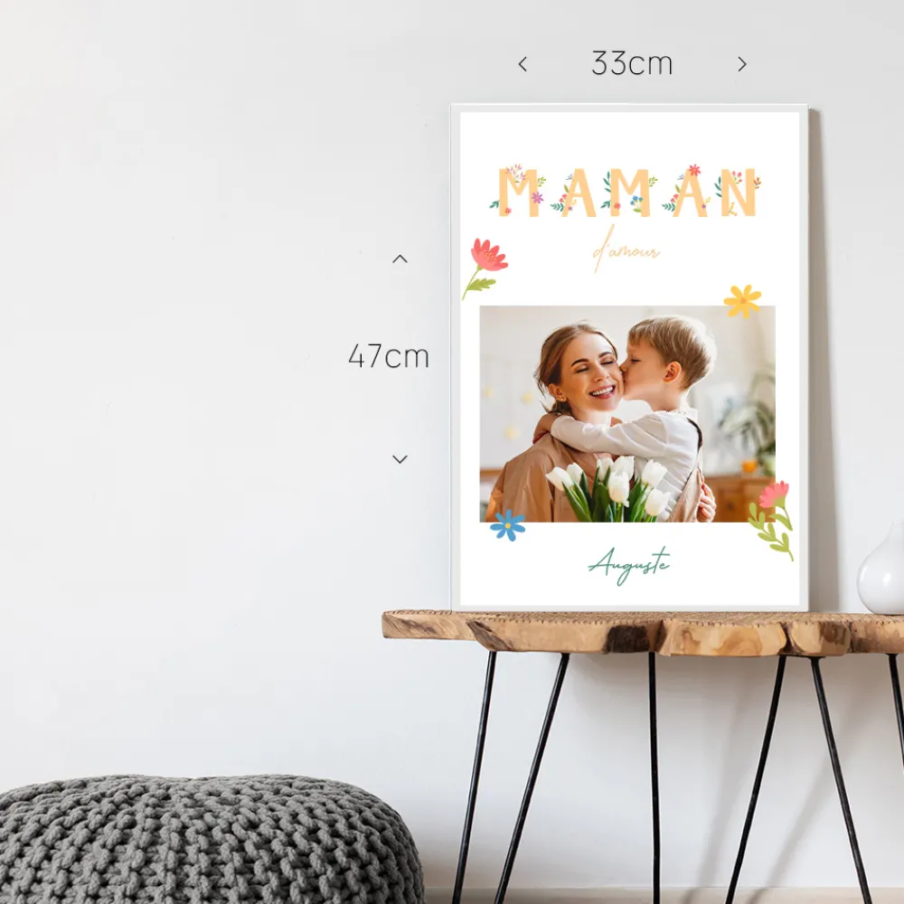 Affiche personnalisée - Amour Fleuri|Cadeaux.com Best