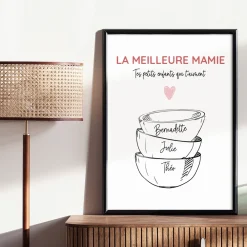 Affiche personnalisée - Bols prénoms famille|Cadeaux.com Sale