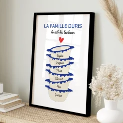 Affiche personnalisée - Bols prénoms famille|Cadeaux.com Sale