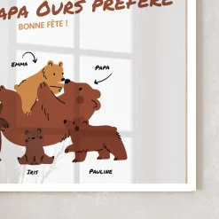 Affiche personnalisée - Câlins d'Ours|Cadeaux.com Online