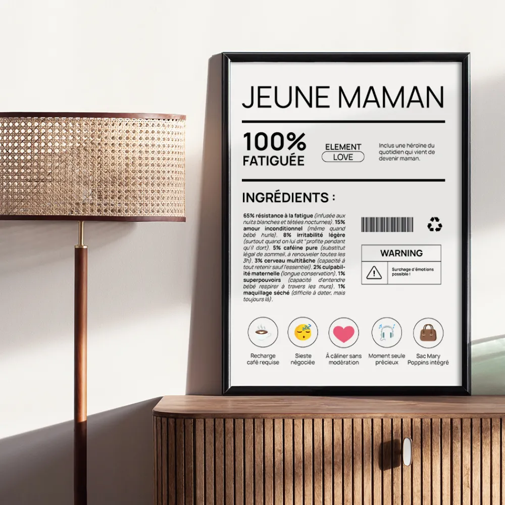 Affiche personnalisée - Composition d'une jeune maman|Cadeaux.com Clearance