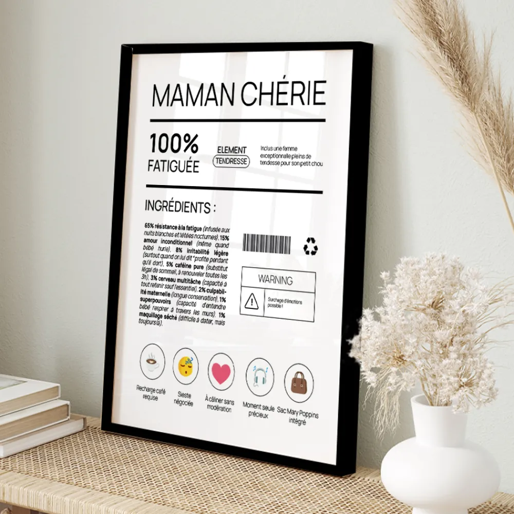 Affiche personnalisée - Composition d'une jeune maman|Cadeaux.com Clearance