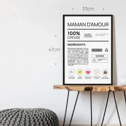 Affiche personnalisée - Composition d'une jeune maman|Cadeaux.com Clearance