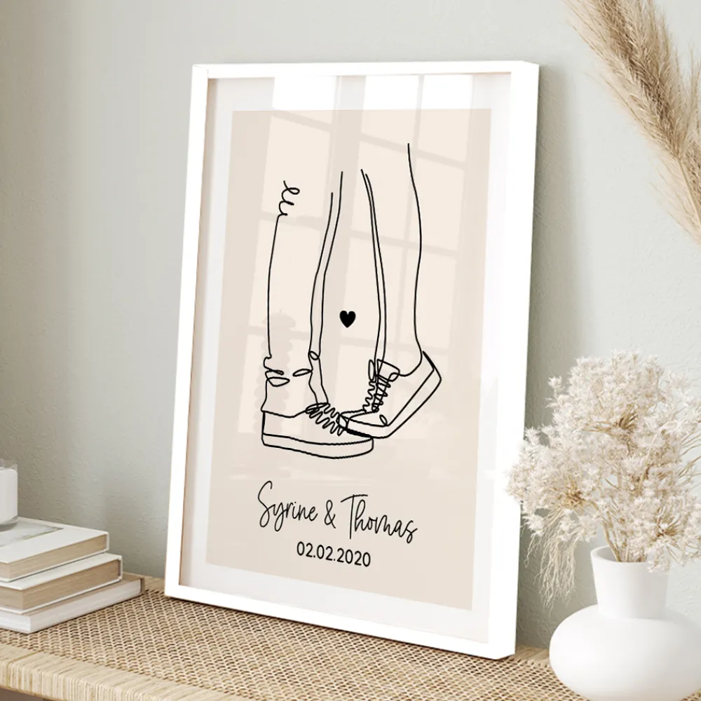 Affiche personnalisée - Dessin au trait|Cadeaux.com Outlet