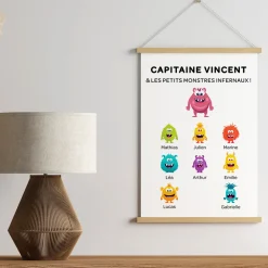 Affiche personnalisée - Famille Monstres|Cadeaux.com Best