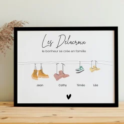 Affiche personnalisée - Famille Chaussures|Cadeaux.com Clearance