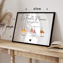 Affiche personnalisée - Famille Chaussures|Cadeaux.com Clearance