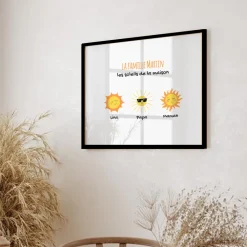 Affiche personnalisée - Famille soleils|Cadeaux.com Best
