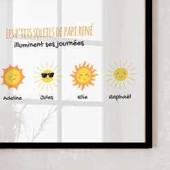 Affiche personnalisée - Famille soleils|Cadeaux.com Best