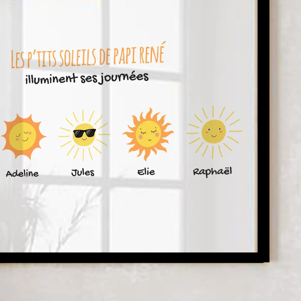 Affiche personnalisée - Famille soleils|Cadeaux.com Best