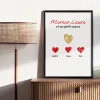 Affiche personnalisée - Maman et ses petits coeurs|Cadeaux.com Outlet