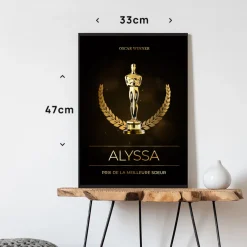 Affiche personnalisée - Oscars|Cadeaux.com Outlet