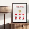 Affiche personnalisée - Papi et ses petits coeurs|Cadeaux.com Sale