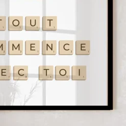Affiche personnalisée - Scrabble|Cadeaux.com New