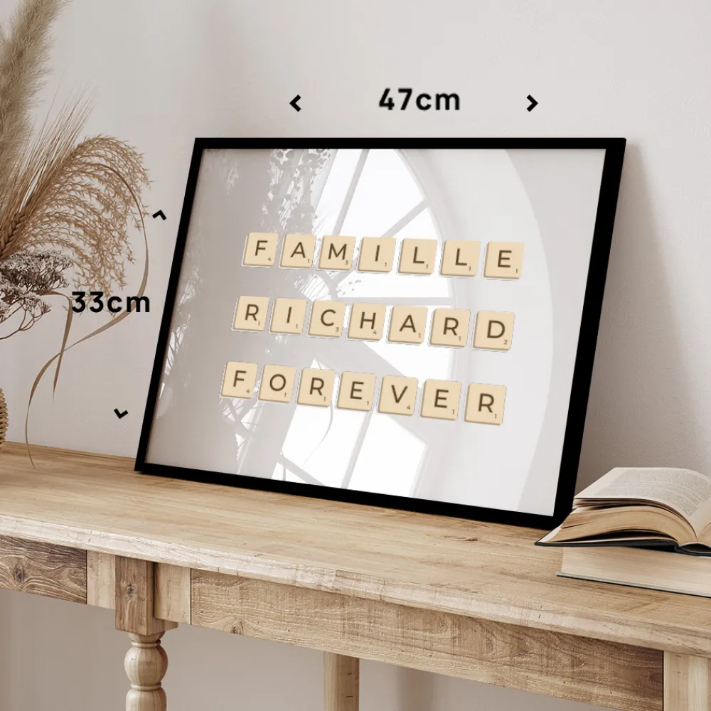 Affiche personnalisée - Scrabble|Cadeaux.com New