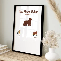 Affiche personnalisée - Tribu Ours|Cadeaux.com Discount