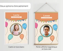 Affiche personnalisée anniversaire - Ballons|Cadeaux.com Sale
