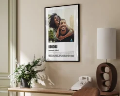 Affiche personnalisée couple - Définition Amour|Cadeaux.com