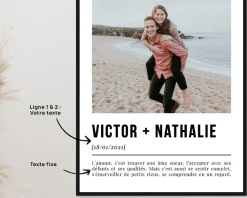 Affiche personnalisée couple - Définition Amour|Cadeaux.com