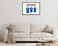 Affiche personnalisée famille - Dream Team|Cadeaux.com Discount