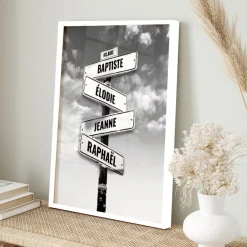 Affiche personnalisée message - Destination NYC|Cadeaux.com Online