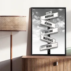 Affiche personnalisée message - Destination NYC|Cadeaux.com Online