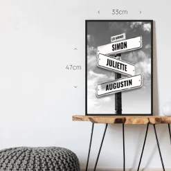 Affiche personnalisée message - Destination NYC|Cadeaux.com Online