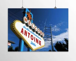 Affiche personnalisée prénom - Las Vegas|Cadeaux.com New