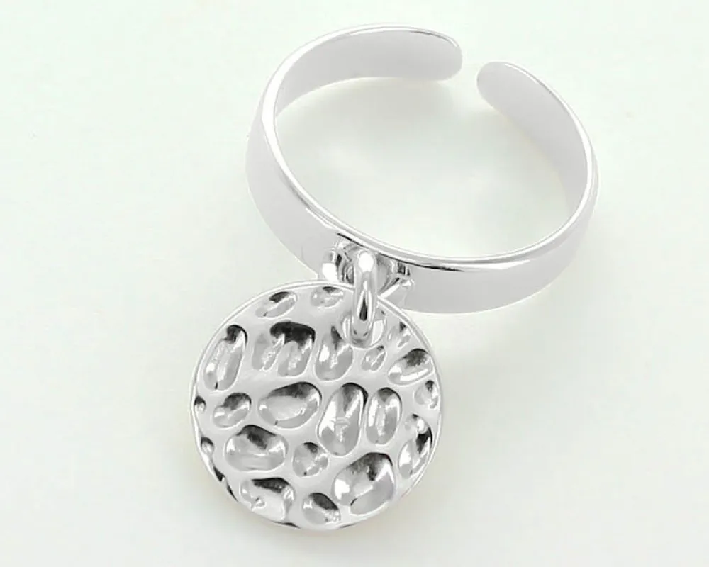 Bague martelée argent Prénom|Cadeaux.com Outlet