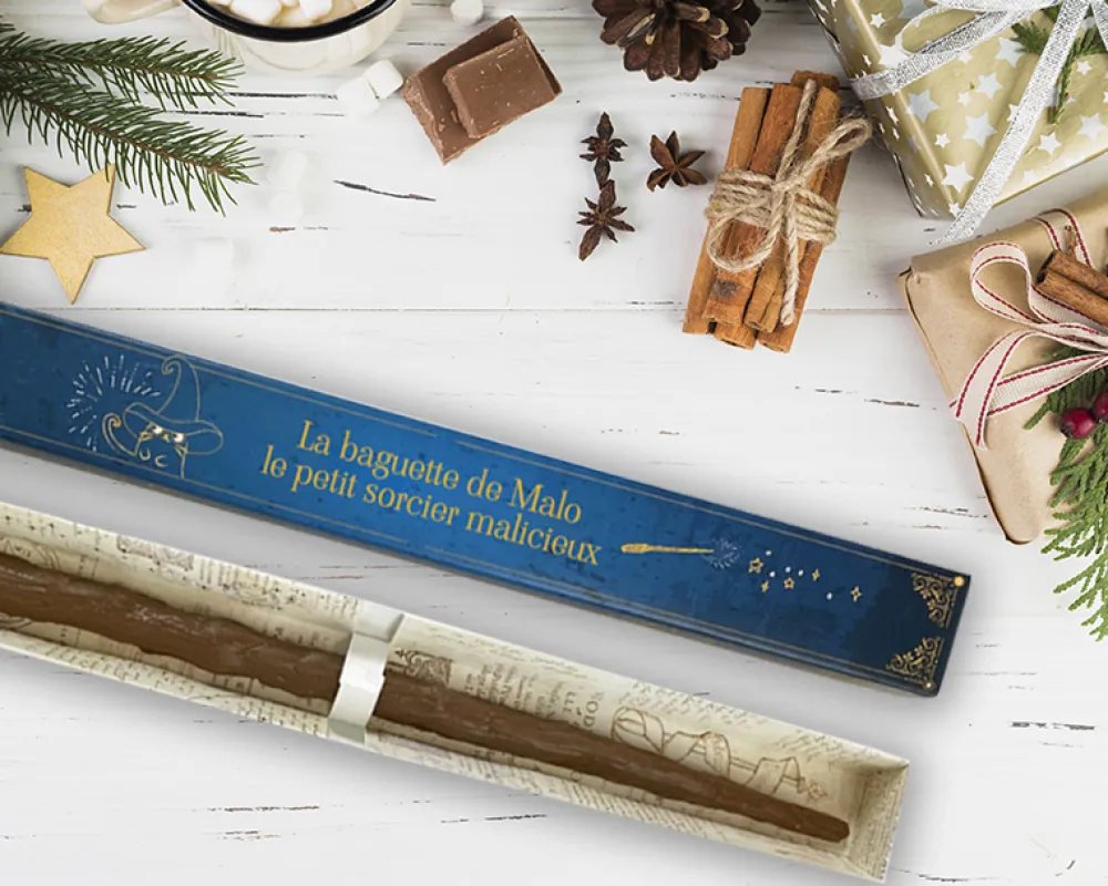 Baguette de sorcier personnalisée en chocolat|Cadeaux.com Hot