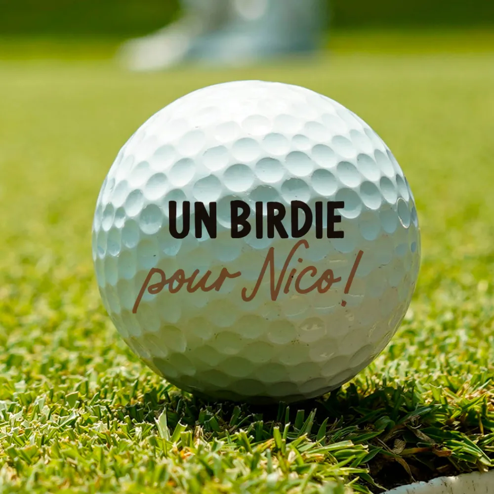 Balles de golf personnalisées (lot de 3) - Message|Cadeaux.com Best