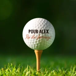Balles de golf personnalisées (lot de 3) - Message|Cadeaux.com Best