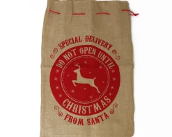 Baluchon de Noël XXL en toile de jute|Cadeaux.com Best