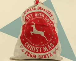 Baluchon de Noël XXL en toile de jute|Cadeaux.com Best