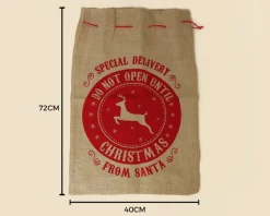 Baluchon de Noël XXL en toile de jute|Cadeaux.com Best