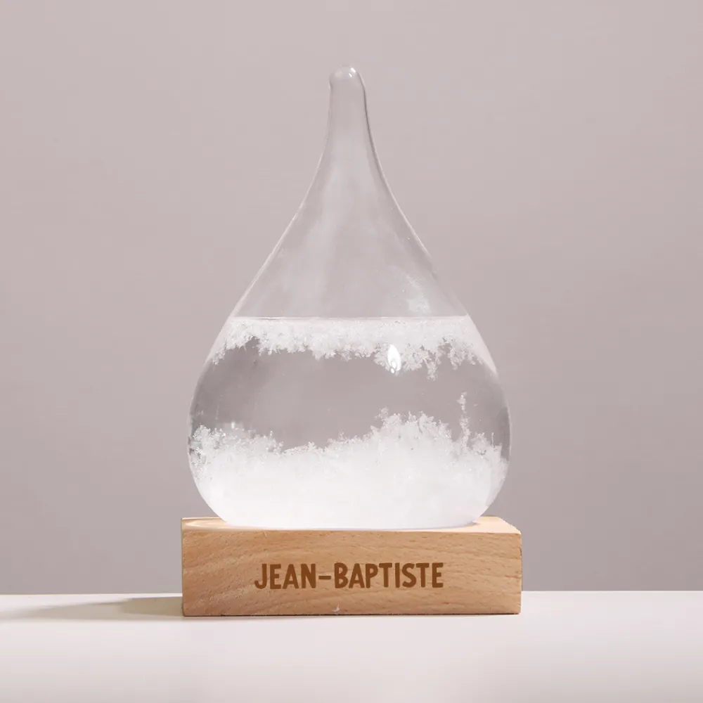 Baromètre Tempête Storm Glass - Prénom|Cadeaux.com New