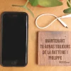 Batterie Externe en bois personnalisable 5000 mAh|Cadeaux.com