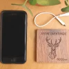 Batterie Externe en bois personnalisable 5000 mAh - Nature Connect|Cadeaux.com Outlet