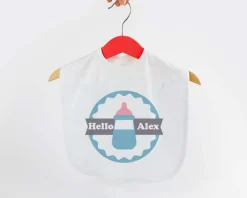 Bavoir bébé Personnalisable - Prénom|Cadeaux.com Online