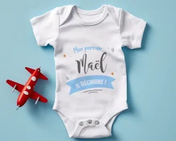 Body bébé personnalisé - Parrain|Cadeaux.com