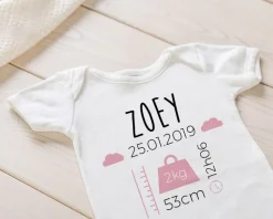 Body personnalisé pour bébé - Naissance - Rose|Cadeaux.com Hot
