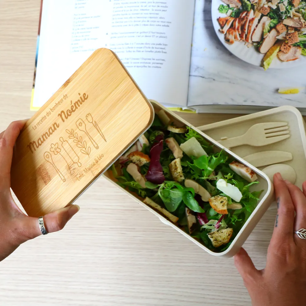 Boite à bento personnalisée - Recette du Bonheur|Cadeaux.com Clearance