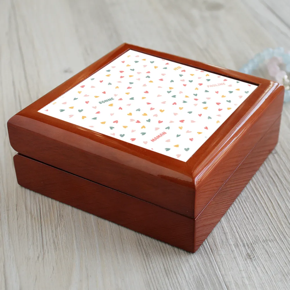 Boite à bijoux personnalisée - Message Secret|Cadeaux.com