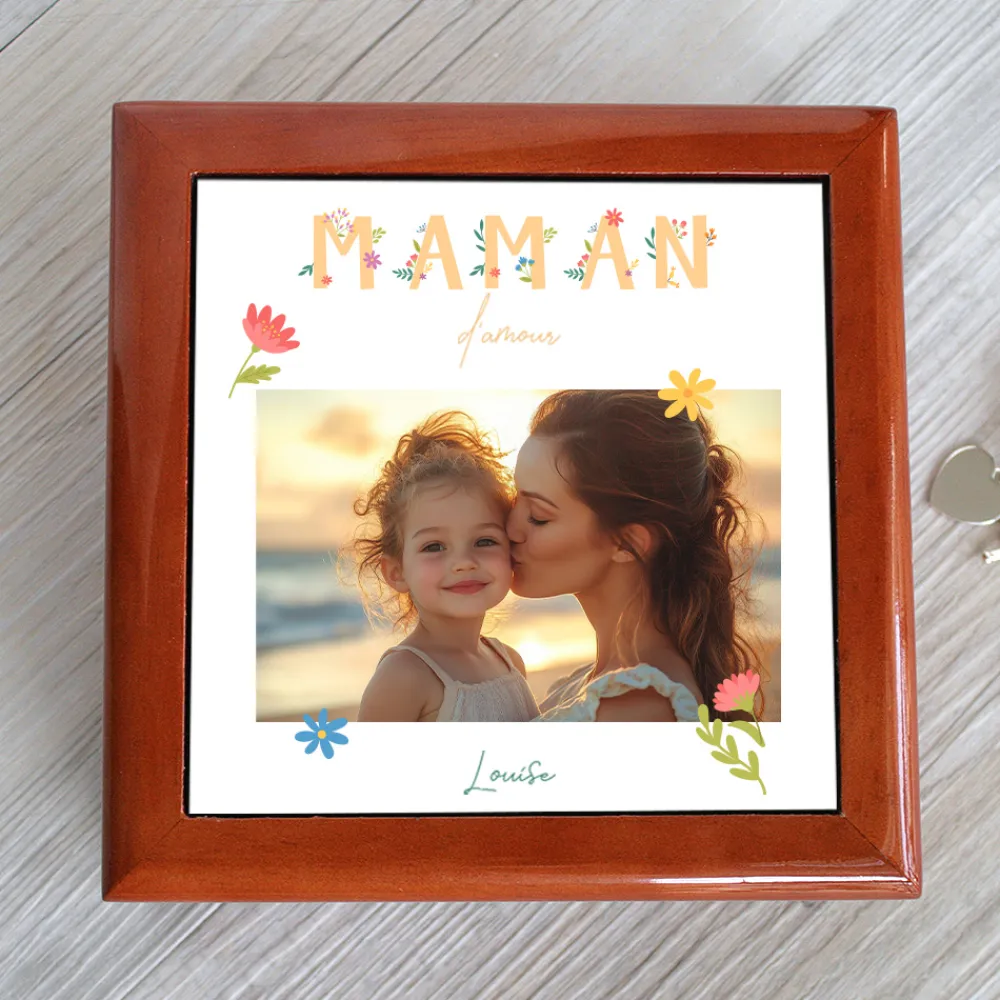 Boite à bijoux personnalisée - Amour Fleuri|Cadeaux.com Sale