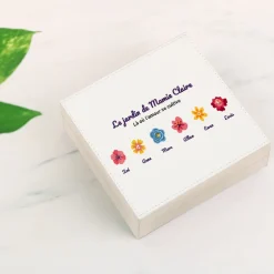 Boite à bijoux personnalisée - Famille fleurs|Cadeaux.com Online