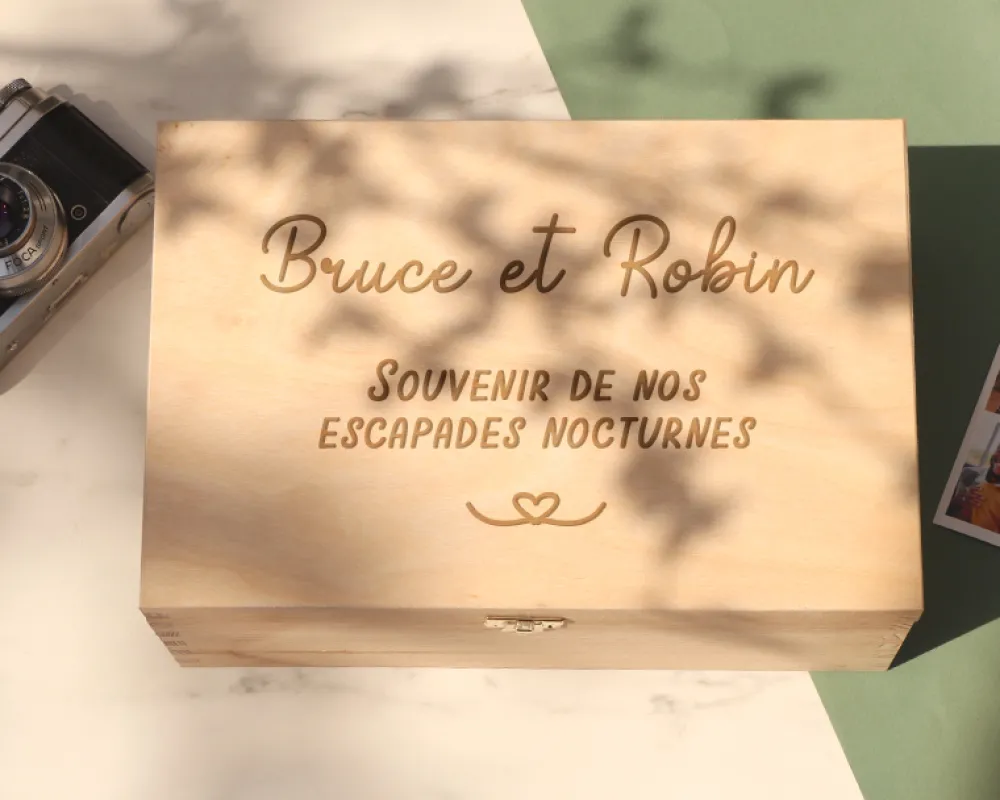 Boite à souvenirs personnalisée - Couple|Cadeaux.com Outlet